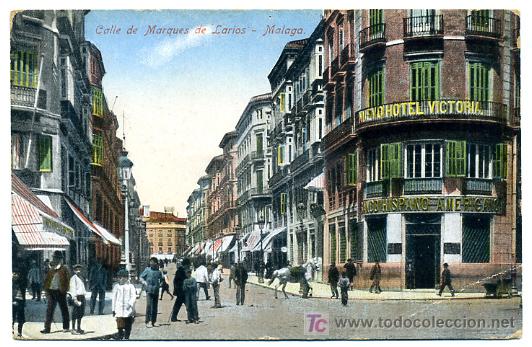 Postales: MALAGA, CALLE DE MARQUES DE LARIOS,      P26123