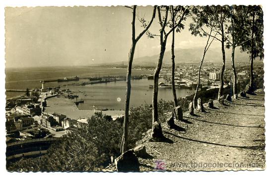 Postales: MALAGA, PUERTO DESDE GIBRALFARO,      P26144
