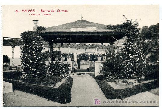 Postales: MALAGA, BA&Ntilde;OS DEL CARMEN,      P26146
