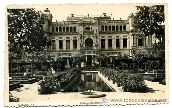 Postales: MALAGA, PALACIO MUNICIPAL,      P26147