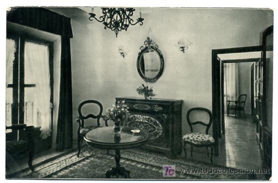 Postales: MALAGA, CARTERIA DEL HOTEL ALHAMAR, SALON APARTAMENTO,     P26182