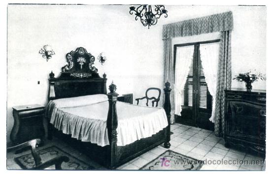 Postales: MALAGA, CARTERIA DEL HOTEL ALHAMAR, DORMITORIO,     P26183
