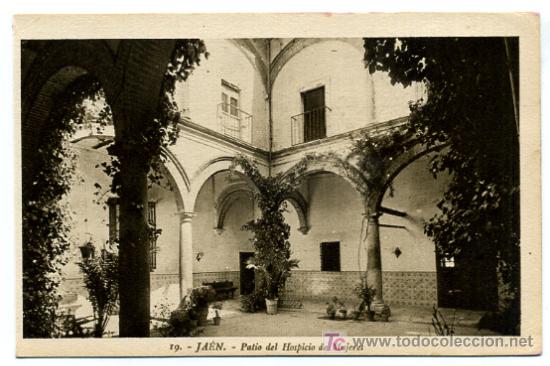 Postales: JAEN, PATIO DEL HOSPICIO DE MUJERES,    P26210
