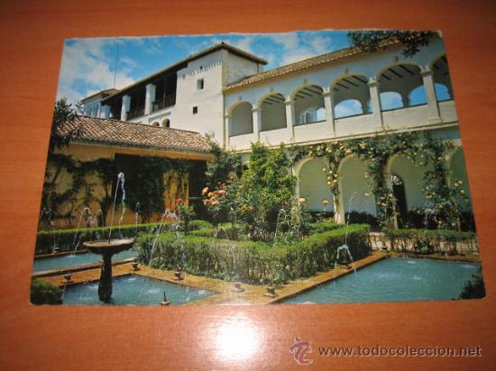 Cartoline: GRANADA.-PATIO DE LA SULTANA.-A ZERKOWITZ.CIRCULADA