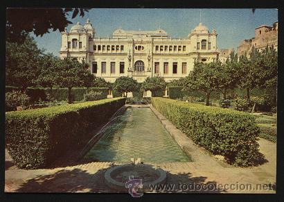 Postcards: Postal - Jardines del Ayuntamiento ( M&aacute;laga ) Sin escribir