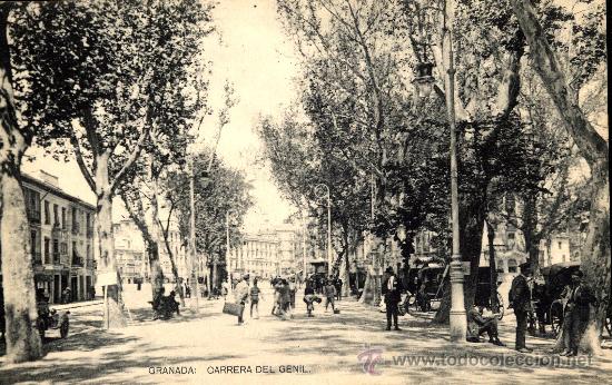 Postales: GRANADA : Carrera del Genil - Foto 1