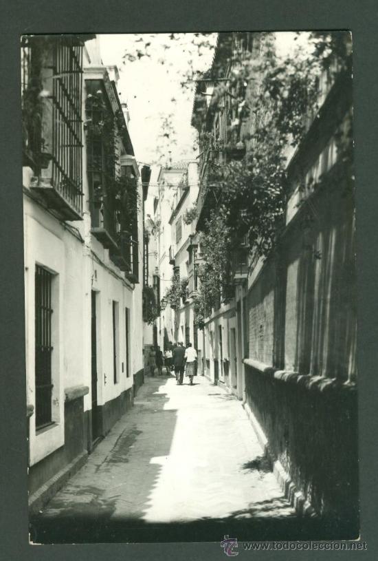 Postales: TARJETA POSTAL ANTIGUA EN BLANCO Y NEGRO . SEVILLA.CALLE DE LA PIMIENTA