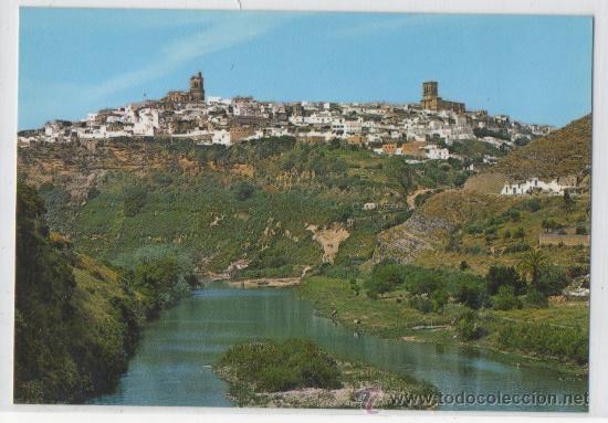 Postales: TARJETA POSTAL DE ARCOS DE LA FRONTERA PE&Ntilde;A VIEJA Y RIO GUADALETE CADIZ