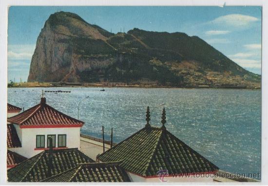 Postales: TARJETA POSTAL DE LA LINEA DE LA CONCEPCION EL PE&Ntilde;ON DE GIBRALTAR CADIZ