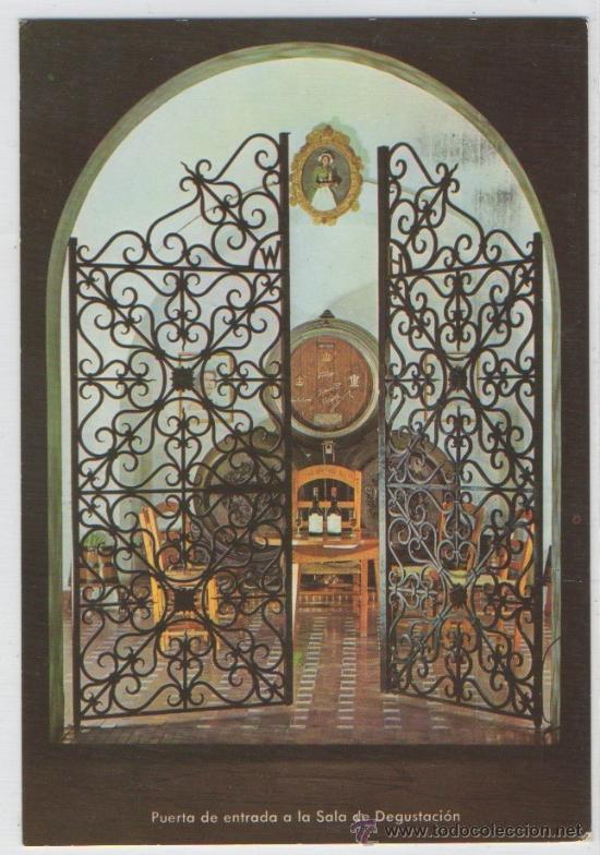 Postales: TARJETA POSTAL DE JEREZ WILLIANS & HUMBERT DRY SACK PUERTA DE ENTRADA A LA SALA DE DEGUSTACION CADIZ