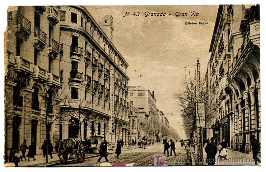 Postales: GRANADA, GRAN VIA,    P26302 - Foto 1