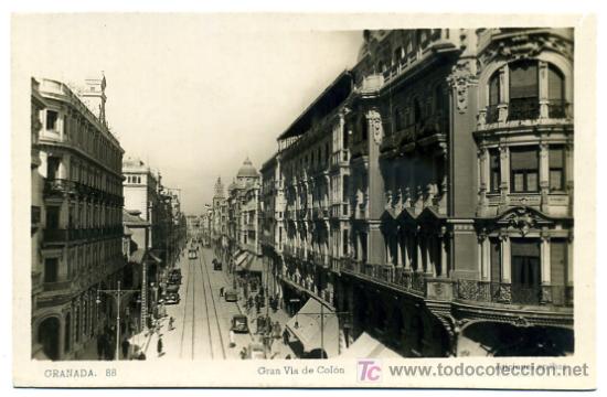 Postales: GRANADA, GRAN VIA DE COLON,     P26338 - Foto 1