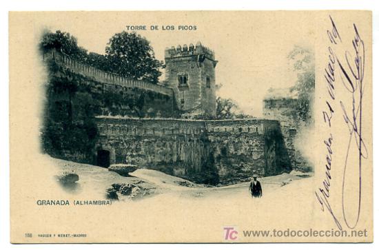 Postales: GRANADA, ALHAMBRA, TORRE DE LOS PICOS,     P26360 - Foto 1