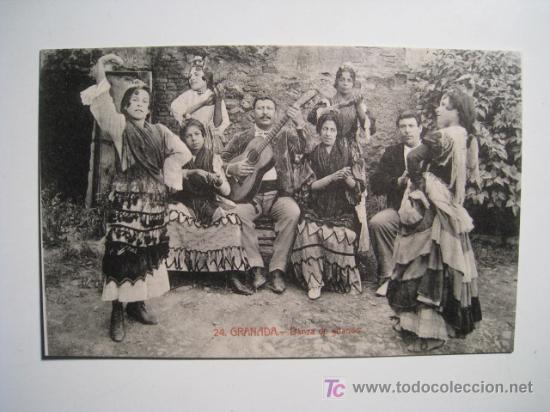 Postales: GRANADA: DANZA DE GITANOS (A LINARES 24) POSTAL - Foto 1