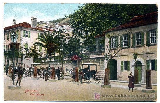 Postales: GIBRALTAR, THE LIBRARY,     P26502 - Foto 1