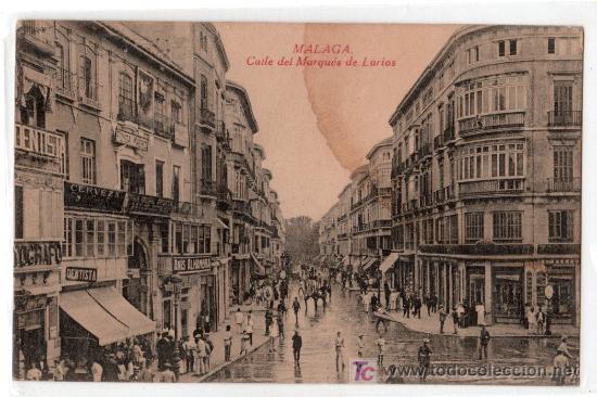 Postais: TARJETA POSTAL DE MALAGA. CALLE MARQUES DE LARIOS. EDICION FERRER ESCOBAR