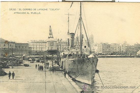 Postales: C&Aacute;DIZ. EL CORREO DE LARACHE - Foto 1