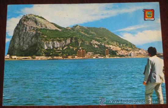 Postales: ANTIGUA FOTO POSTAL DEL PE&Ntilde;ON DE GIBRALTAR - CADIZ - NO CIRCULADA - ED. MARBESOL.