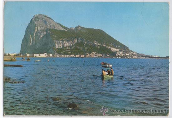 Postales: TARJETA POSTAL DE LA LINEA DE LA CONCEPCION EL PE&Ntilde;ON DE GIBRALTAR CADIZ