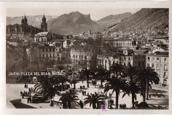 Postales: JAEN, PLAZA DEL DEAN MAZA
