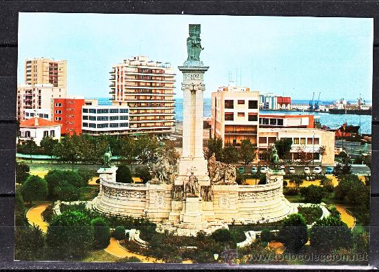 Postales: N&ordm; 92 CADIZ. PLAZA DE ESPA&Ntilde;A. MONUMENTO A LAS CORTES