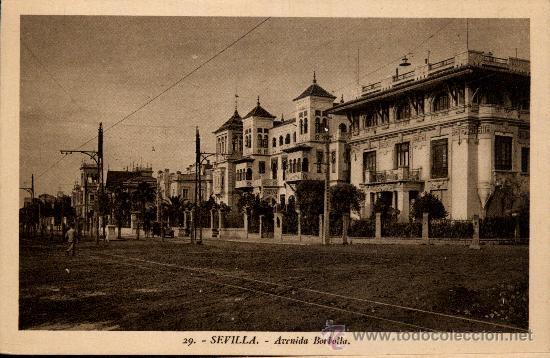Postales: SEVILLA : Avenida Borbolla - Foto 1