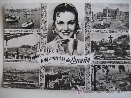 Postales: Malaga. N&ordf; 1037. ED. Dominguez. Circulada 1960