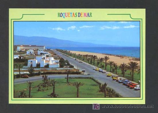 Postcards: Roquetas de Mar. *Vista parcial y playa* Ed. Arribas n&ordm; 31. Nueva.