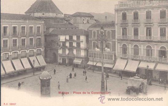 Postales: M&Aacute;LAGA- PLAZA DE LA CONSTITUCI&Oacute;N - Foto 1