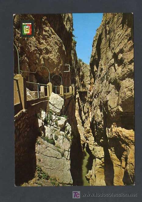 Postales: El Chorro. *Camino del Rey* Ed. Fisa n&ordm; 95. Dep. Legal B. 21342-VI. Nueva.