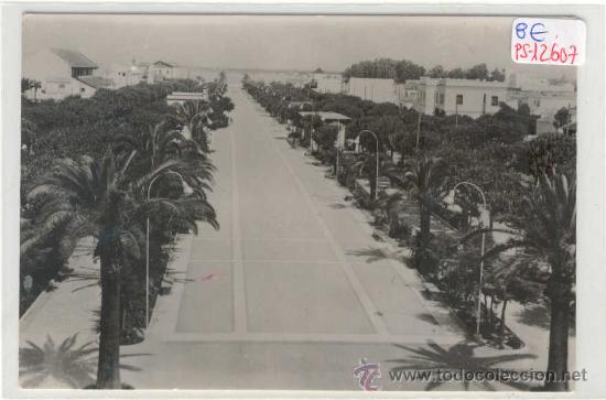 Postales: (PS-12607)POSTAL DE SANLUCAR DE BARRAMEDA-PASEO DE LA CALZADA