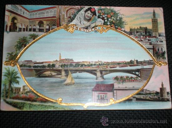 Postales: TARJETA POSTAL DE SEVILLA -  EL PUENTE - Foto 1