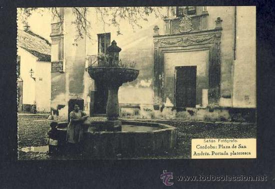 Postkarten: Postal de CORDOBA: Plaza de San Andres, portada plateresca (Se&ntilde;an, fototip.Hauser y Menet)