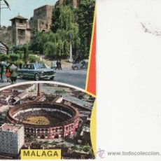 Postales: MALAGA.PLAZA DE LA ADUANA,ALCAZABA, PLAZA DE TOROS- COLECCIONES-RASTRILLOPORTOBELLO-DESDE TENERIFE