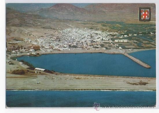 Postales: TARJETA POSTAL VISTA AEREA DE ACHA Y PUERTO ALMERIA