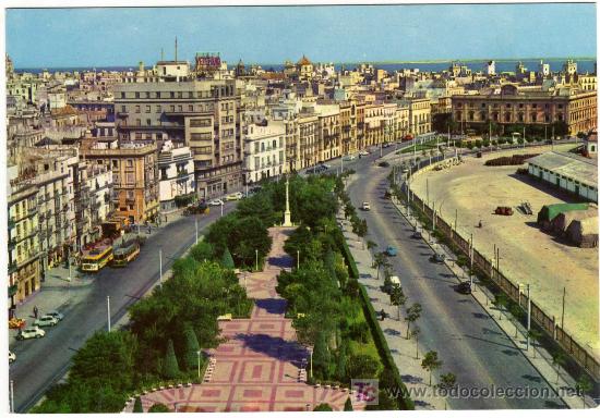 Postales: INTERESANTE POSTAL - CADIZ - AVENIDA RAMON DE CARRANZA