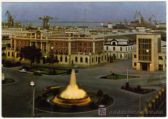 Postales: INTERESANTE POSTAL  - CADIZ - ADUANA Y ESTACION FERROCARRIL