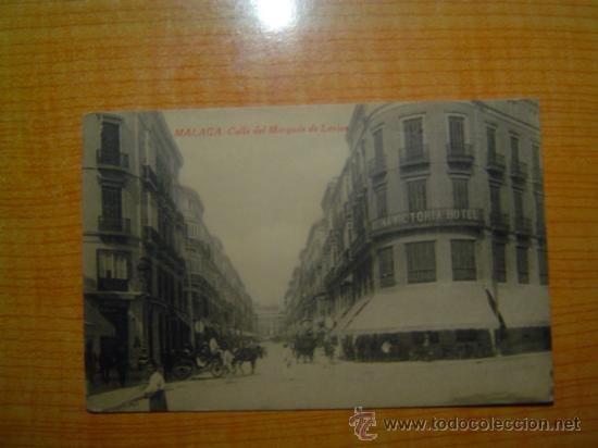 Postales: POSTAL MALAGA CALLE DE MARQUES DE LARIOS S EDITOR RAFAEL TOVAL SIN CIRCULAR