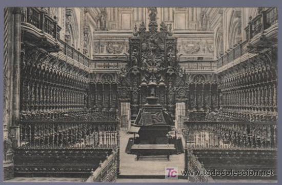 Postkarten: TARJETA POSTAL DE CORDOBA. VISTA GENERAL DEL CORO DE LA CATEDRAL.