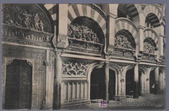 Postkarten: TARJETA POSTAL DE CORDOBA. CATEDRAL GALERIA Y ALTOS DETRAS DEL ALTAR MAYOR.