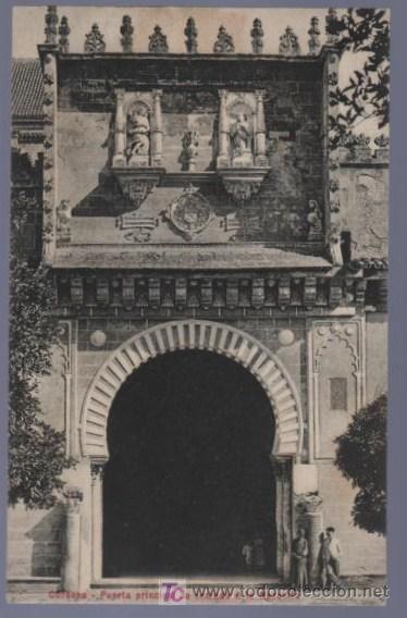 Postkarten: TARJETA POSTAL DE CORDOBA. PUERTA PRINCIPAL DE ENTRADA A LA MEZQUITA.