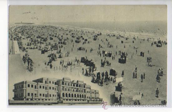 Postales: TARJETA POSTAL PLAYA DE LA VICTORIA Y HOTEL PLAYA CADIZ