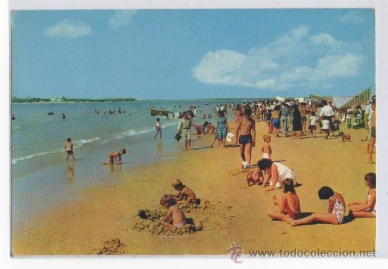 Postales: TARJETA POSTAL DE SANLUCAR DE BARRAMEDA PLAYA AL FONDO EL COTO DO&Ntilde;ANA CADIZ