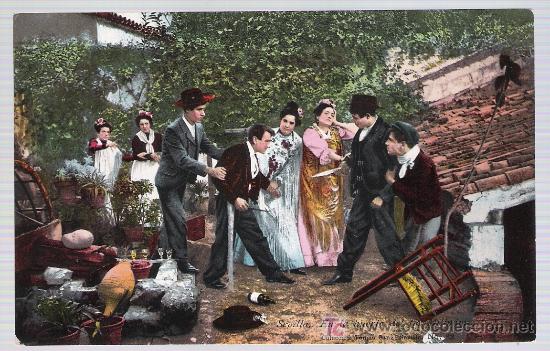 Cartes Postales: Sevilla.-En la huerta del t&iacute;o Milindris. Tom&aacute;s Sanz n&ordm; 32. &iexcl;IMPECABLE!