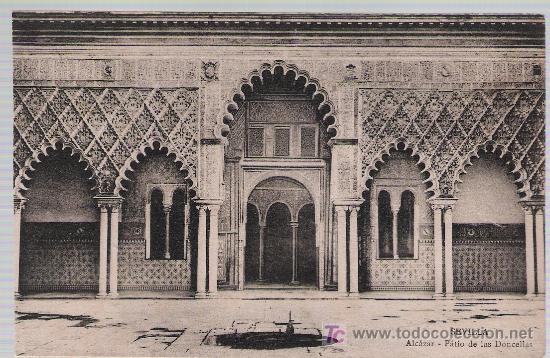 Cartes Postales: Sevilla.- Alcazar - Patio de las Doncellas. C.R.S. 60.