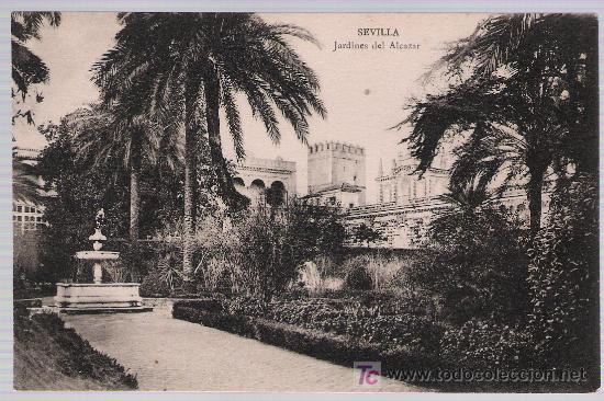 Cartes Postales: Sevilla.- Jardines del Alcazar. C.R.S. 58.