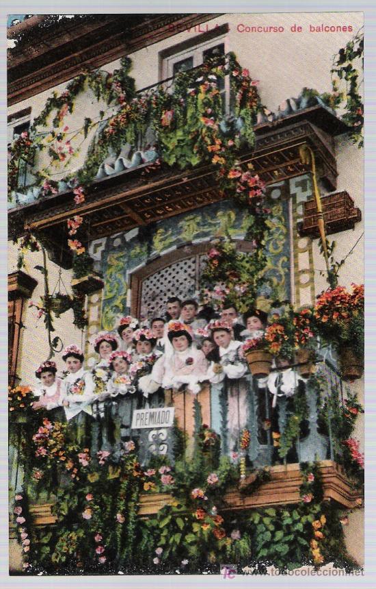 Cartes Postales: Sevilla.- Concurso de Balcones. Tom&aacute;s Sanz 3. NO CIRCULADA