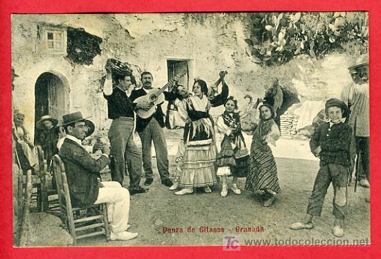 Postales: GRANADA, DANZA DE GITANOS,    P40956 - Foto 1