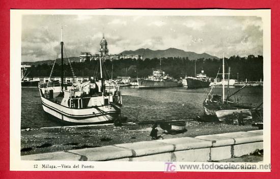 Postales: MALAGA, VISTA DEL PUERTO,     P40972