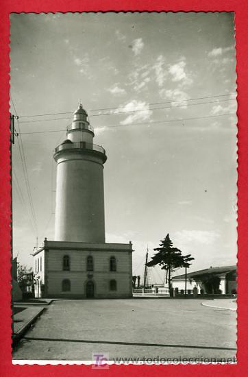 Postales: MALAGA, PUERTO, LA FAROLA, FARO,   P40985
